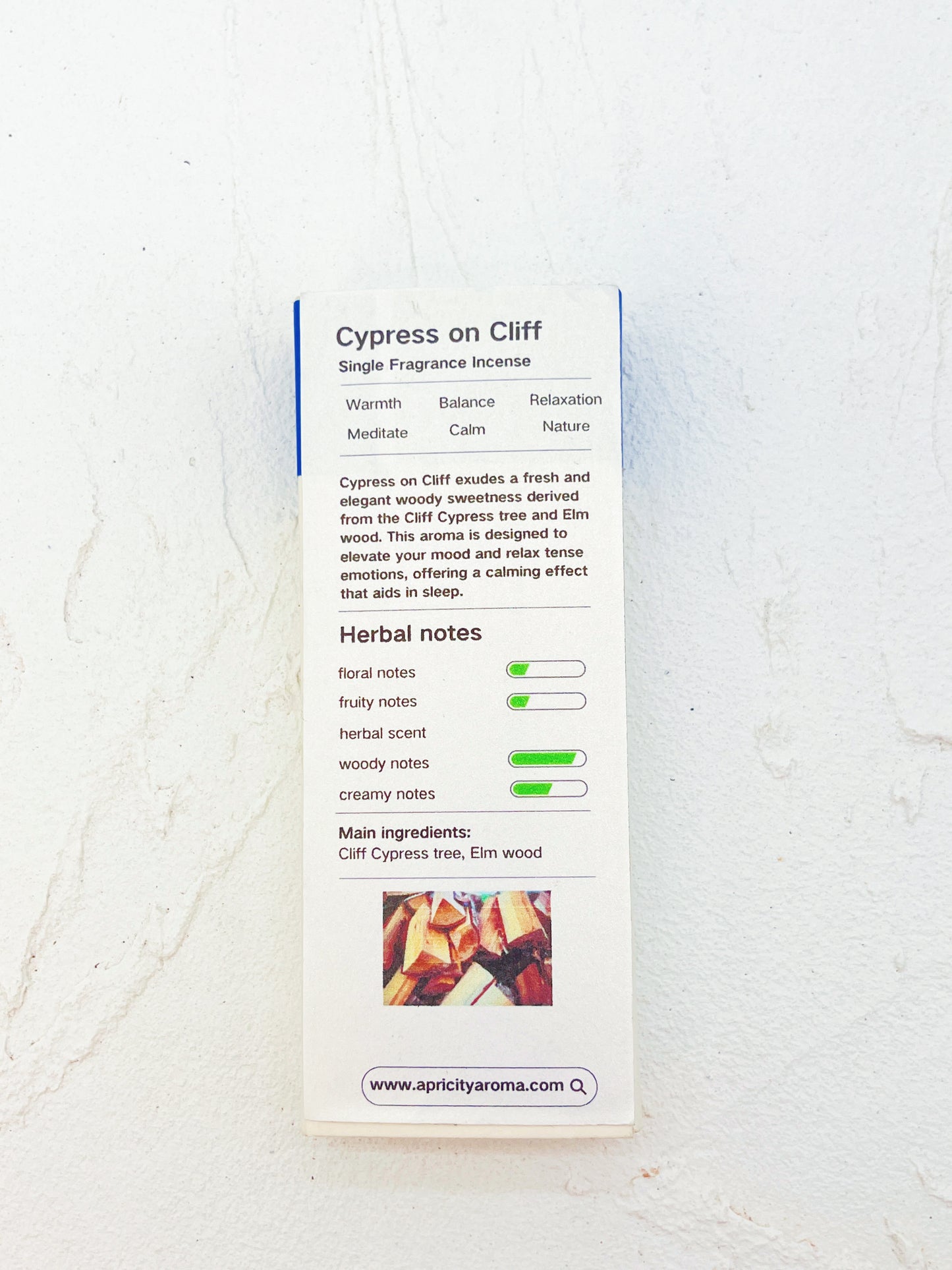 Cypress on Cliff Incense Sticks