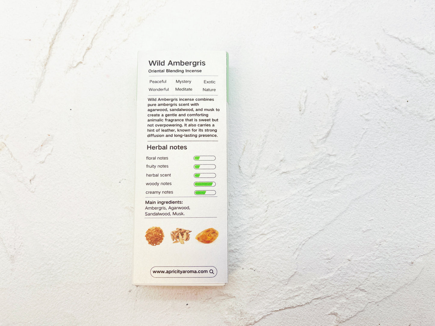 Wild Ambergris Incense Sticks