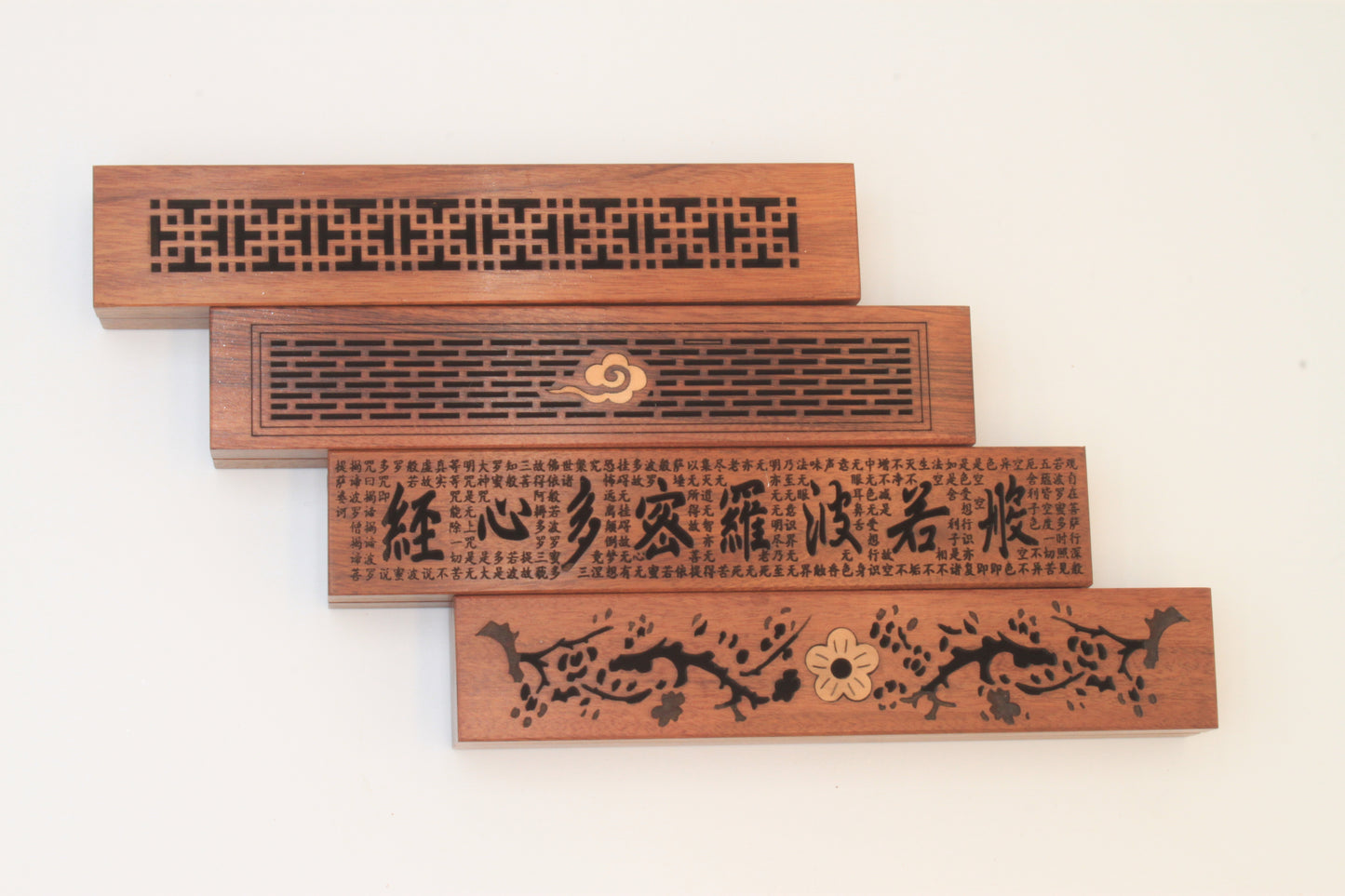 Horizontal Line Incense Wood Box
