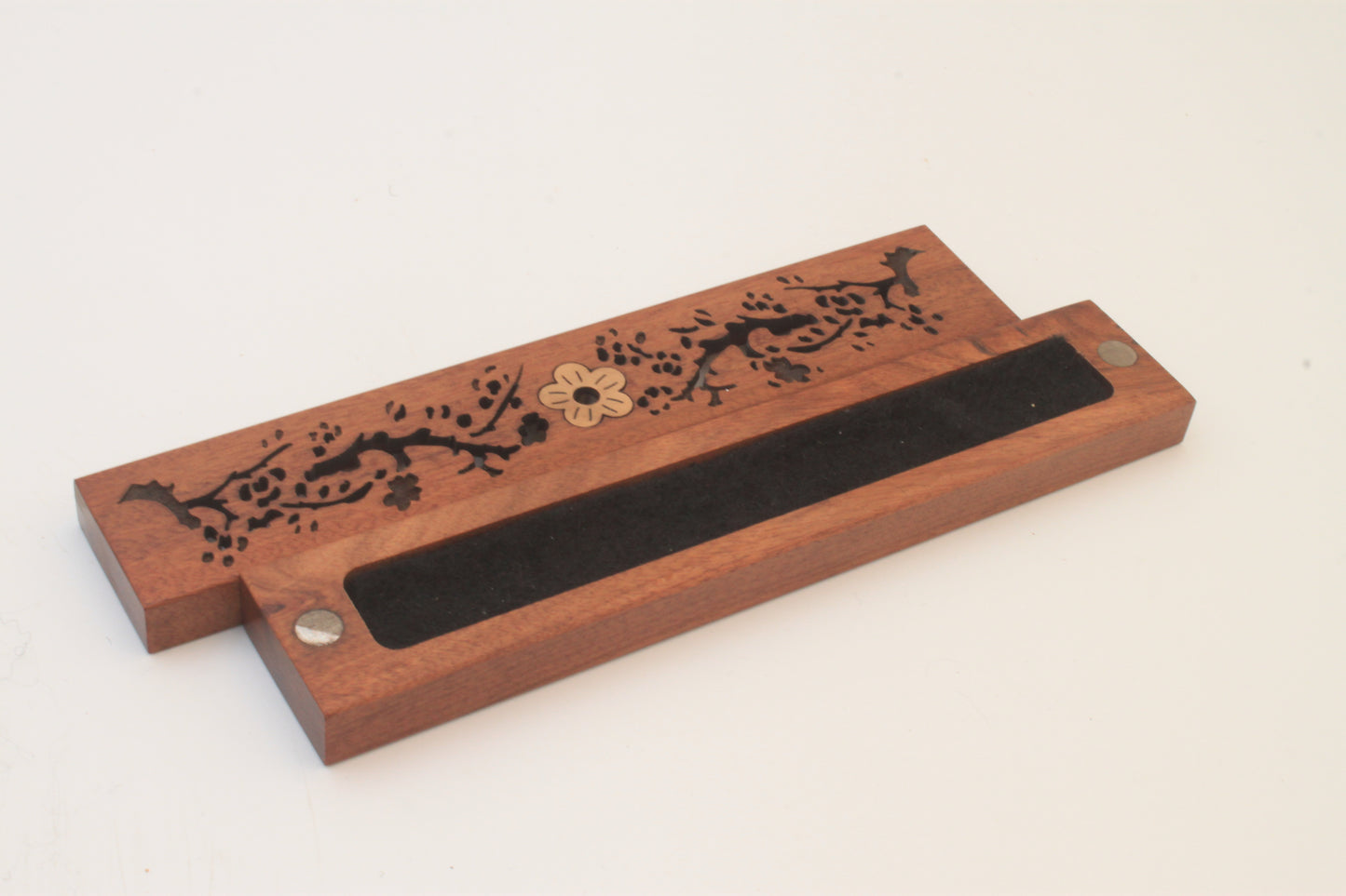 Horizontal Line Incense Wood Box
