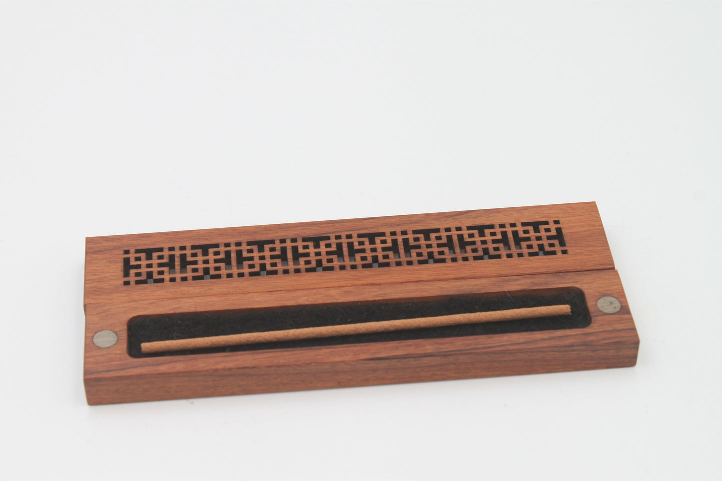 Horizontal Line Incense Wood Box