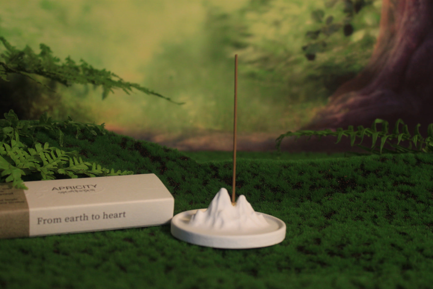 Plaster incense holder
