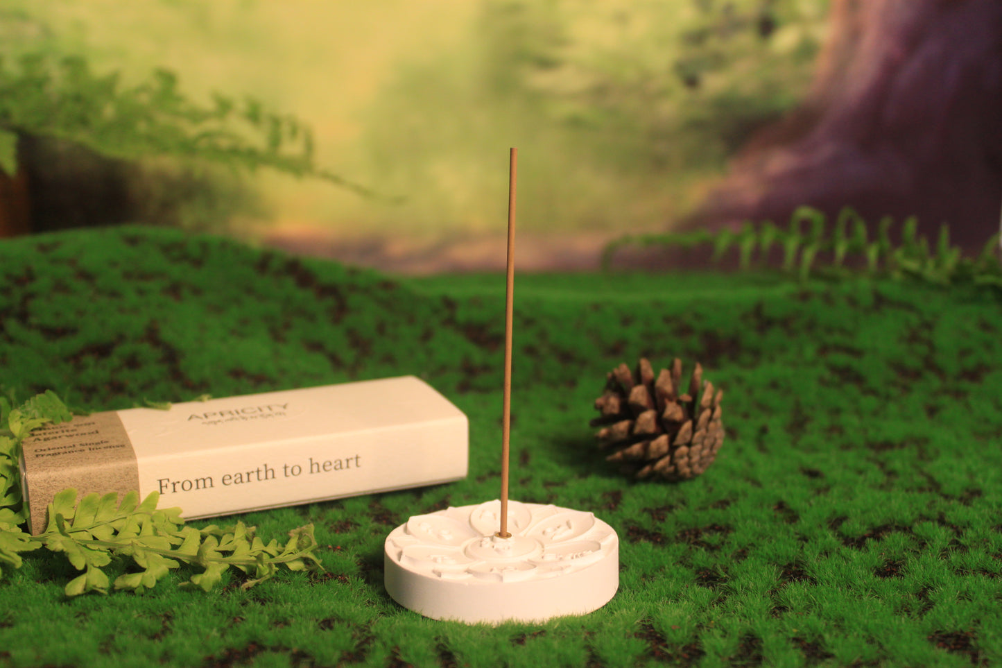 Plaster incense holder