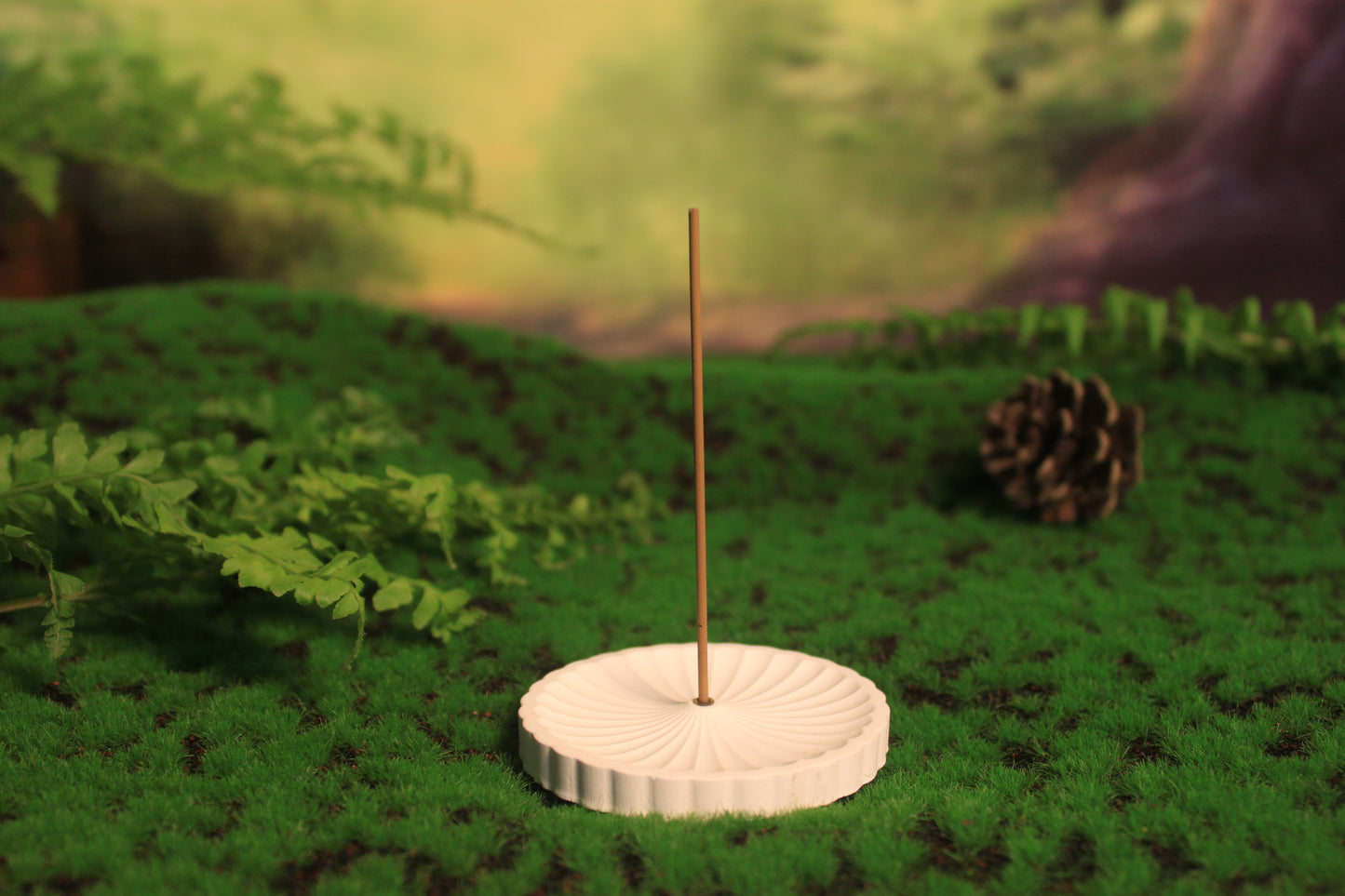 Plaster incense holder