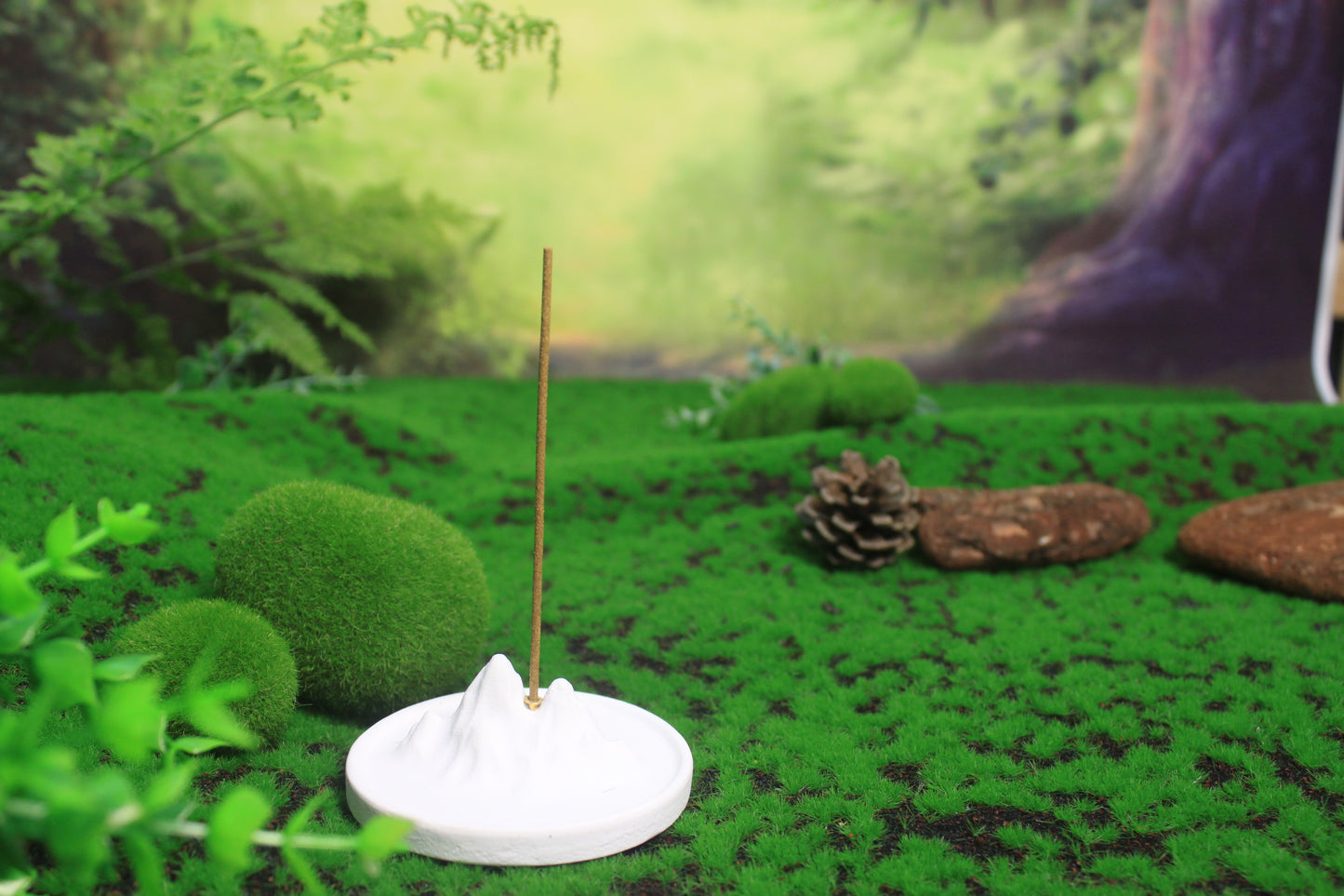 Plaster incense holder