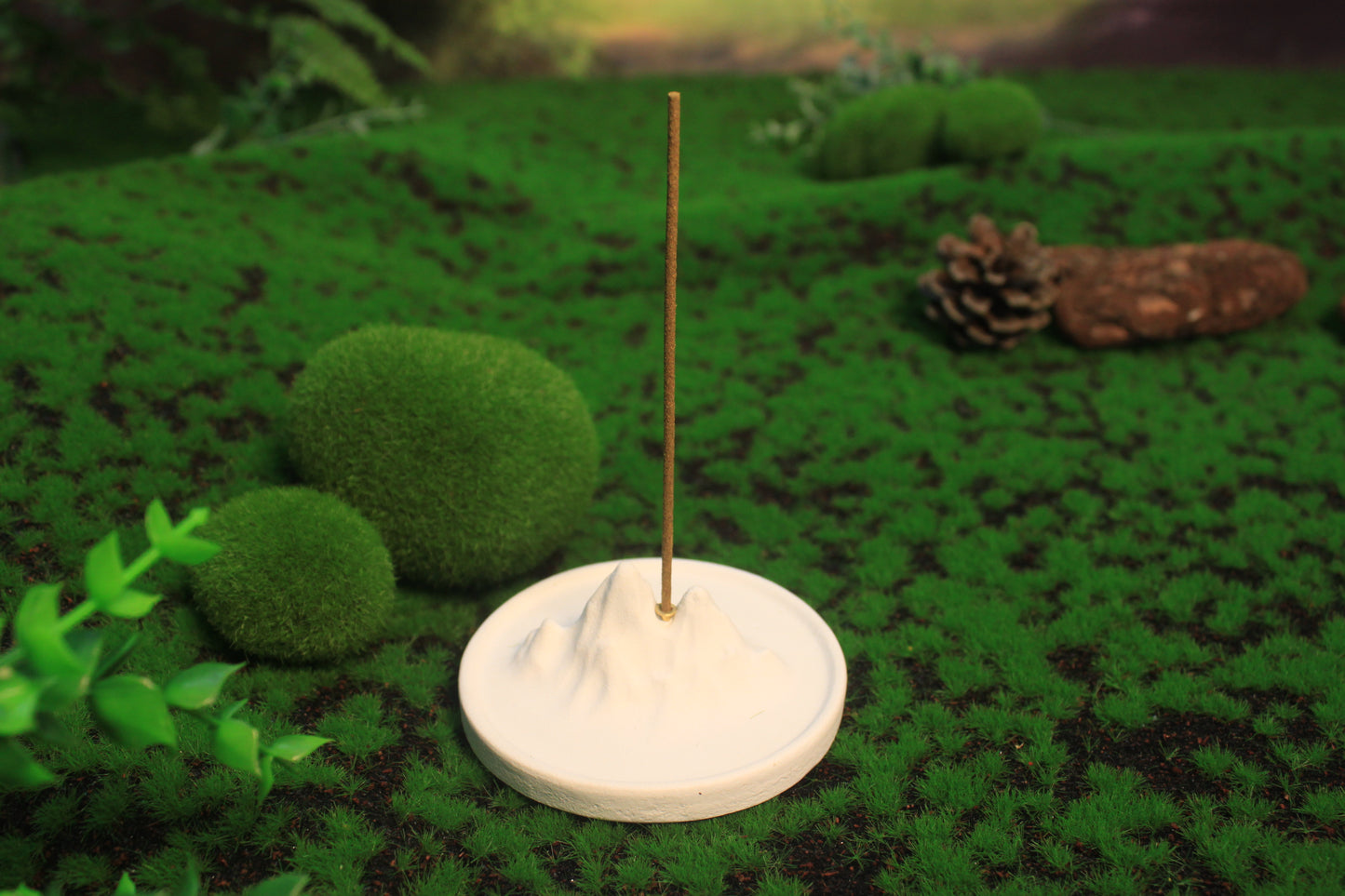 Plaster incense holder