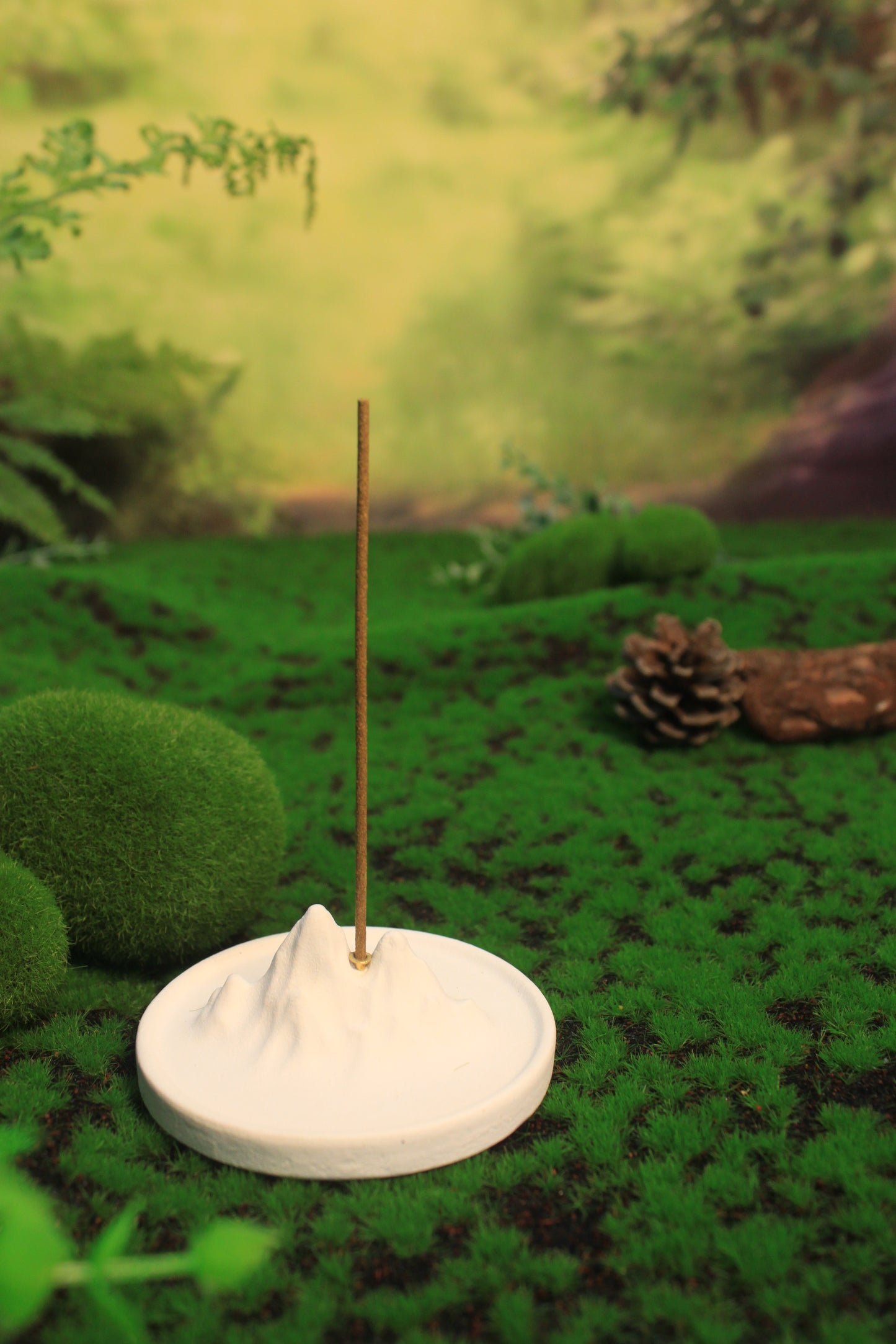Plaster incense holder