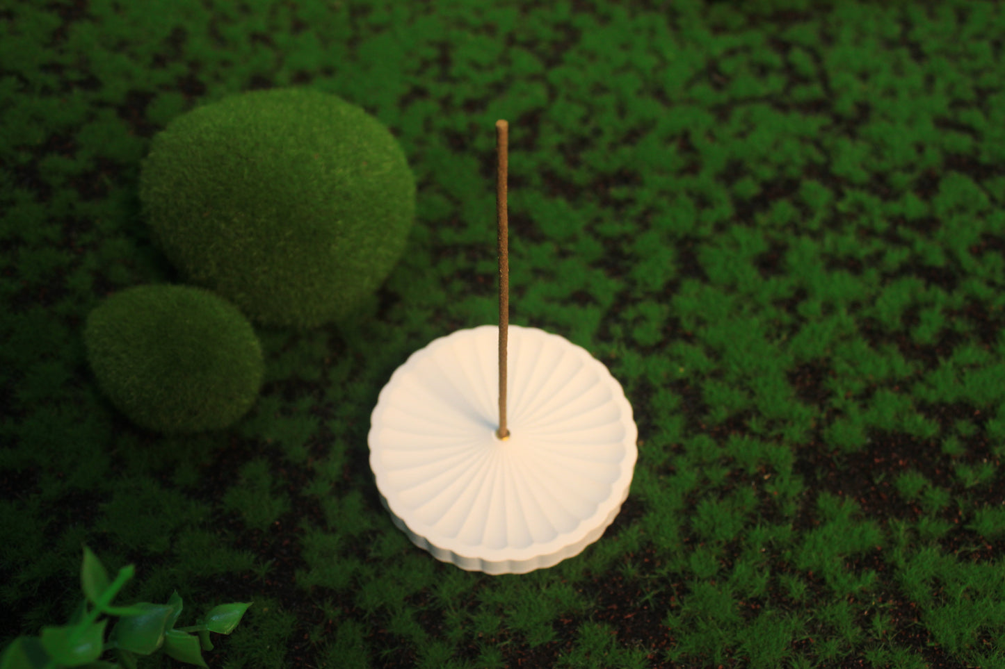Plaster incense holder